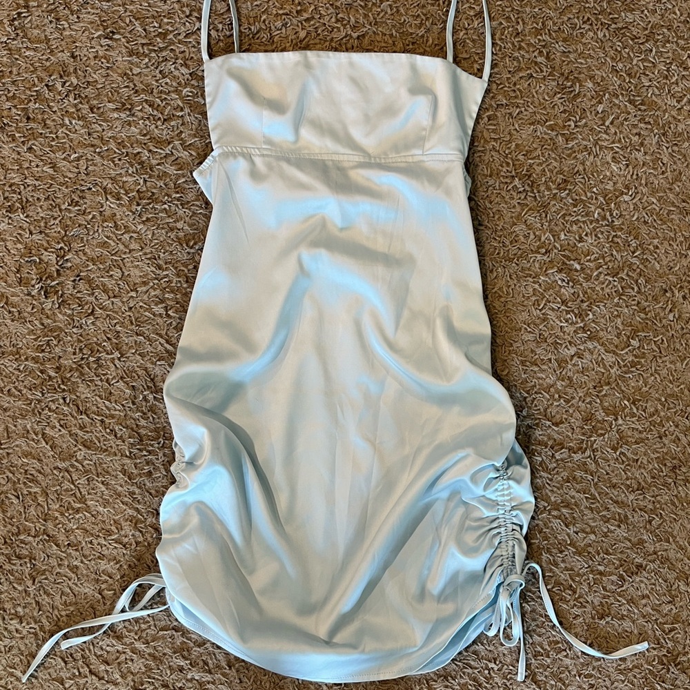 Horoscopez Light Blue Mini Dress